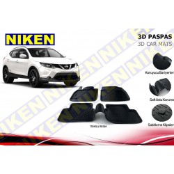 NISSAN QASHQAI 2014- 3D PASPAS SİYAH 